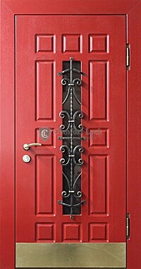 Оригинальная дверь красного цвета СК-4